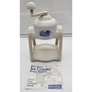 Progressive International Snow Shaver Ice Grinder Manual White with Booklet